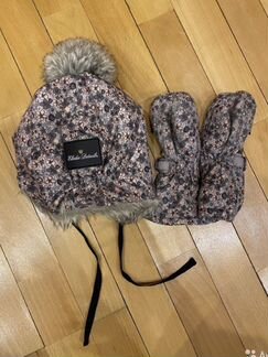 Комплект шапка и варежки
