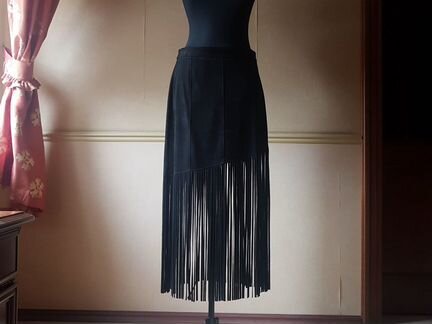 Юбка с бахромой Zara