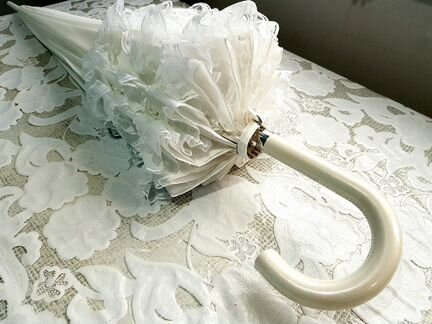 Белый зонт-трость Zest