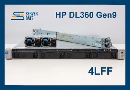 Сервер HP DL360 G9 4LFF 2x E5-2690v3 384 GB