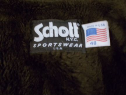 Кожаная куртка пилот бомбер schott maden in U.S.A
