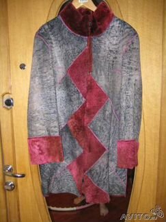 Натуральная тонкая двухсторонняя дубленка женская