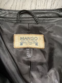 Кожаная куртка женская Mango 46