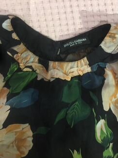 Блузка шифоновая dg dolce and gabana S размер