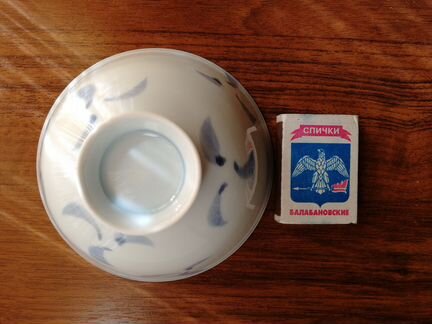 Пиала (чашка) для чая, бело-голубая, 2шт., Япония