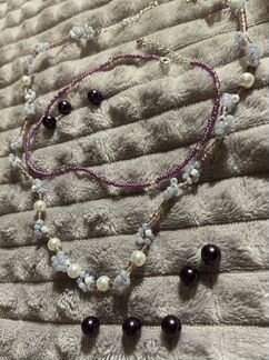 Ожерелье Чокер из бисера