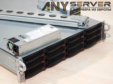 Сервер Supermicro 6028U 2xE5-2680v4 256Gb 12x3.5