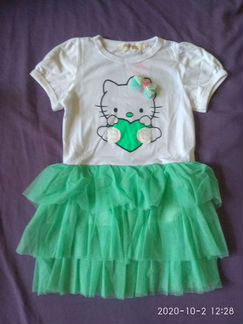 Платья новые и костюм 110 рост