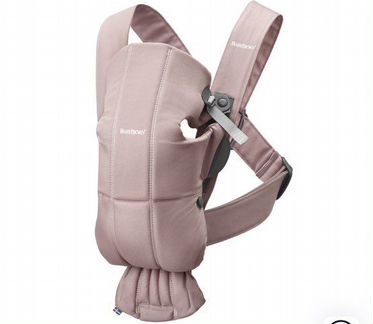 Эргорюкзак BabyBjorn Mini Cotton, цвет: пыльно-роз