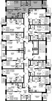 2-к квартира, 52 м², 3/17 эт.