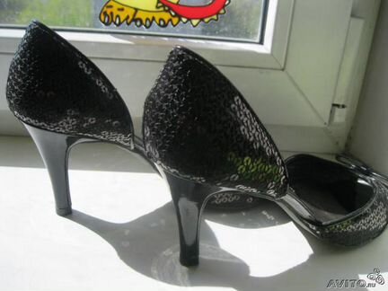 Черные туфли пр-ва Бразилия р.38