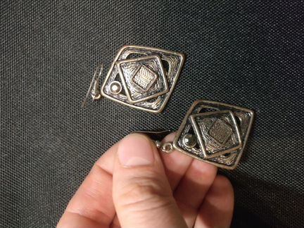 Серьги серебро кольцо бирюза