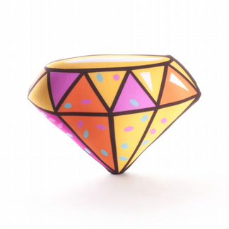 Декоративная подушка Бриллиант Цвет: Оранжевый (22х28)