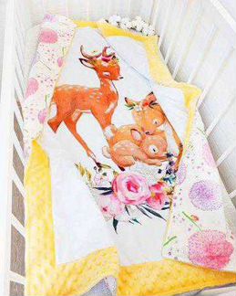 Плед 90*120 см утеплённый новый