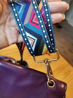 Сумка фиолетовая Gerard Henon, кожа, кросс-боди