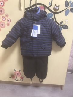 Зимний комплект для мальчика куртка+полукомбинезон