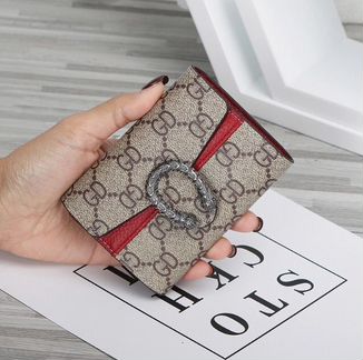 Новый (в упаковке) Кошелек чёрный и красный