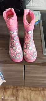 Детские резиновые сапоги утепленные