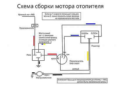 Нива урбан схема отопителя