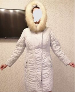 Пуховик 50 р натуральный мех