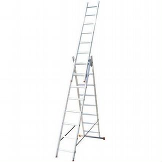 Лестница алюминиевая трехсекционная Nord 3х18