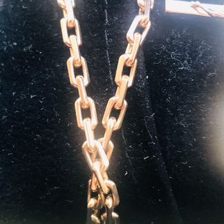 Золотая цепь Якорька/ алмазная огранка / 585