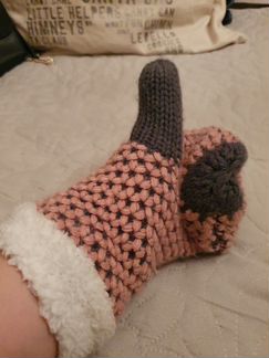 Варежки теплые вязанные. Перчатки