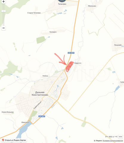 Карта осадков дальнее константиново