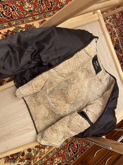 Мужская кожаная куртка с меховой подстёжкой и воро