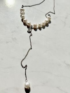 Колье с речным жемчугом