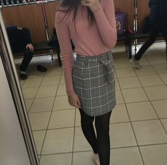 Юбка в клетку