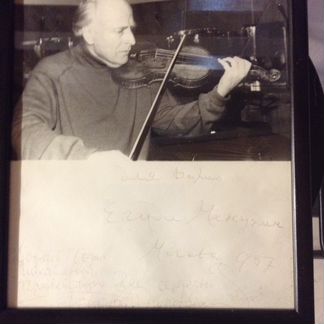Автограф Иегуди Менухин 1957г