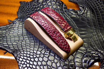 Ремешок для часов из Кожи Крокодила ручная работа