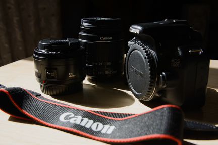 Canon EOS 100D Kit 18-55mm IS STM + 50mm f/1.8