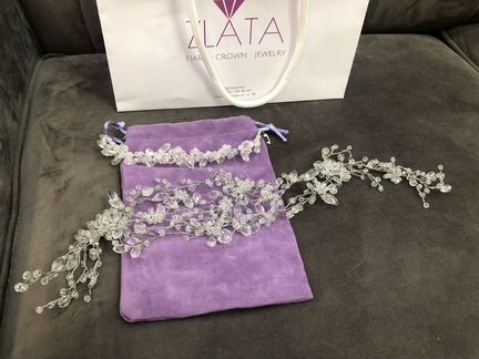 Комплект ручной работы (браслет и диадема)