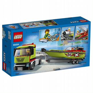 Конструктор Lego City Great Vehicles Транспортировщик скоростных катеров (60254)