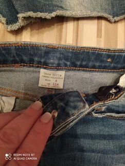 Джинсовая юбка и шорты зара 5-6 лет