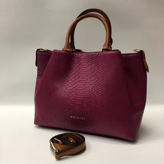 Новая женская сумка через плечо из кожи Bulgari