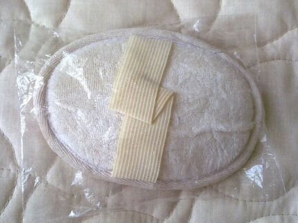 Мочалка - спонж овальный из сизаля и махры