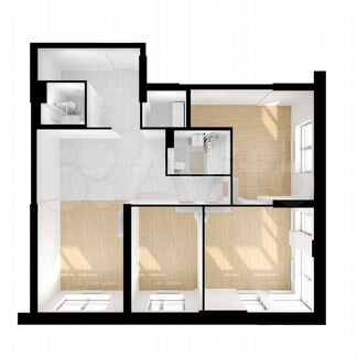 3-к апартаменты, 92.1 м², 9/28 эт.