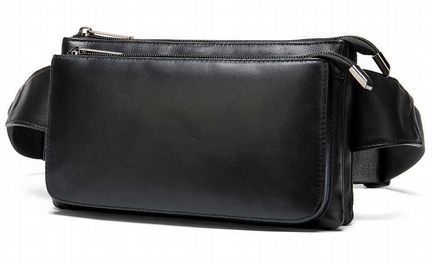 Сумка кожаная на пояс мужская оригинал LB11