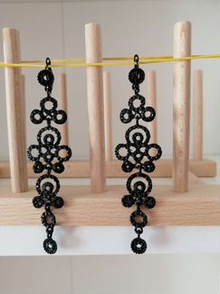 Серьги синие, зелёные, красные, в стиле Frey Wille