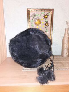 Шапка норковая зимний берет