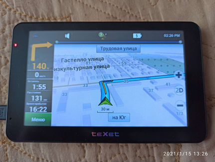 GPS навигатор с видеорегистратором texet TN-522