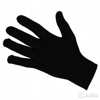 Перчатки полушерстяные двойной вязки русская зима