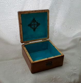 Шкатулка большая, короб, для украшений, с Лисой