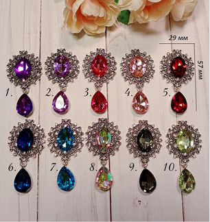 Брошь тёмн. сер. 