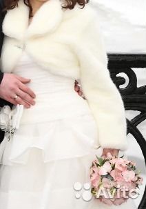 Меховая свадебная шубка