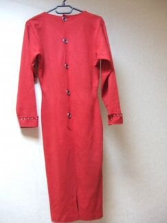 Красное платье б/у, итальянское