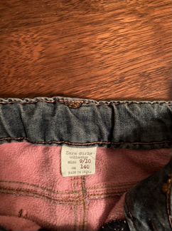 Джинсы на флисовой подкладке zara